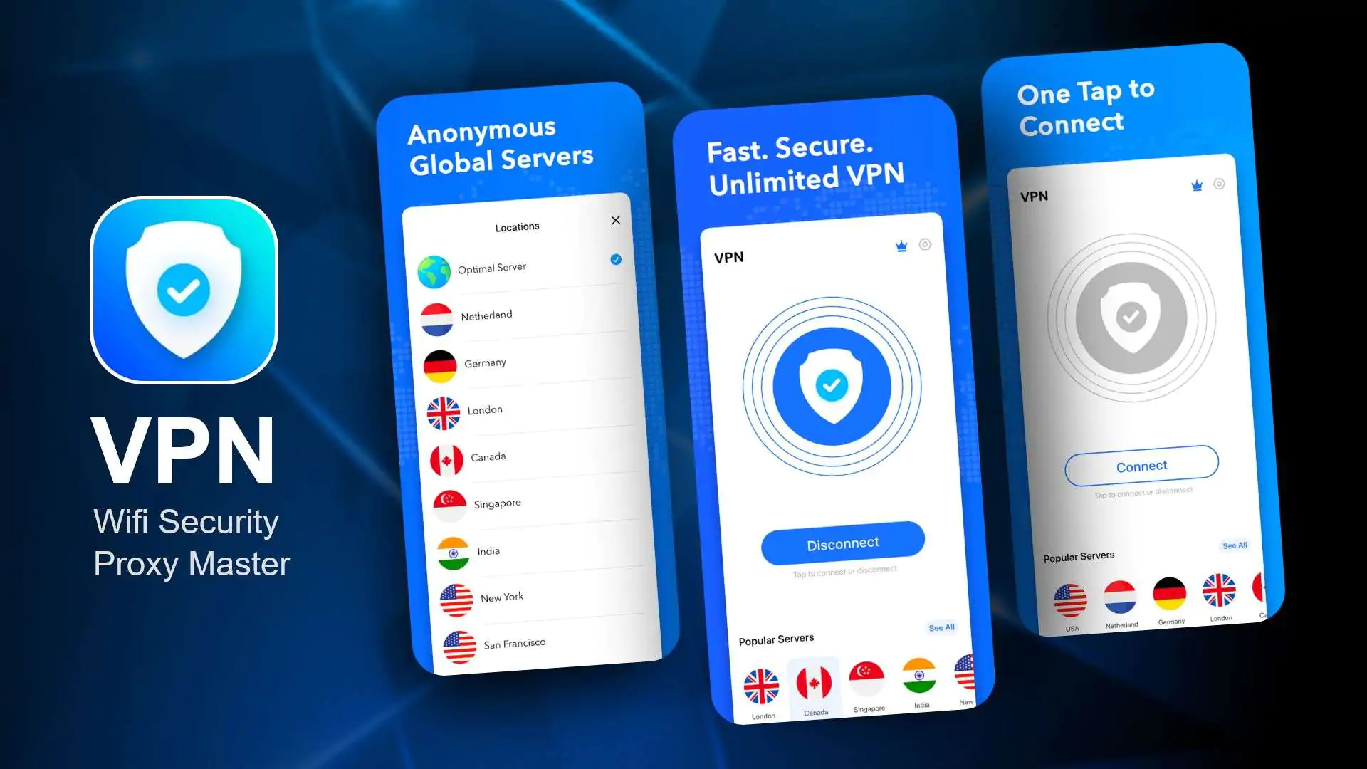 Illustration of a person using a VPN on an iPhone