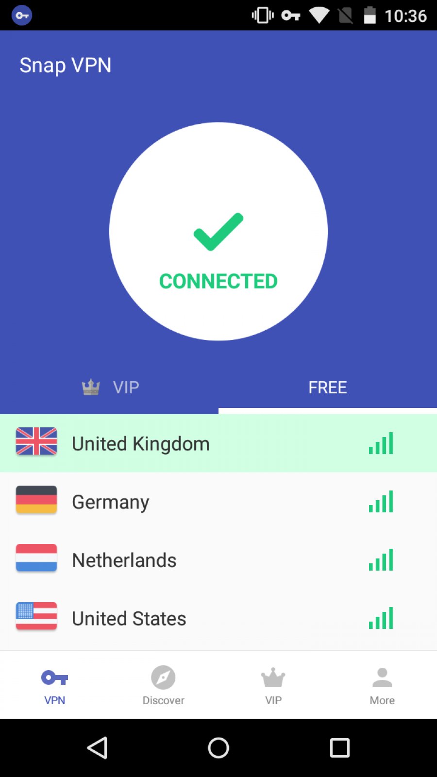 SNEP VPN Screenshot