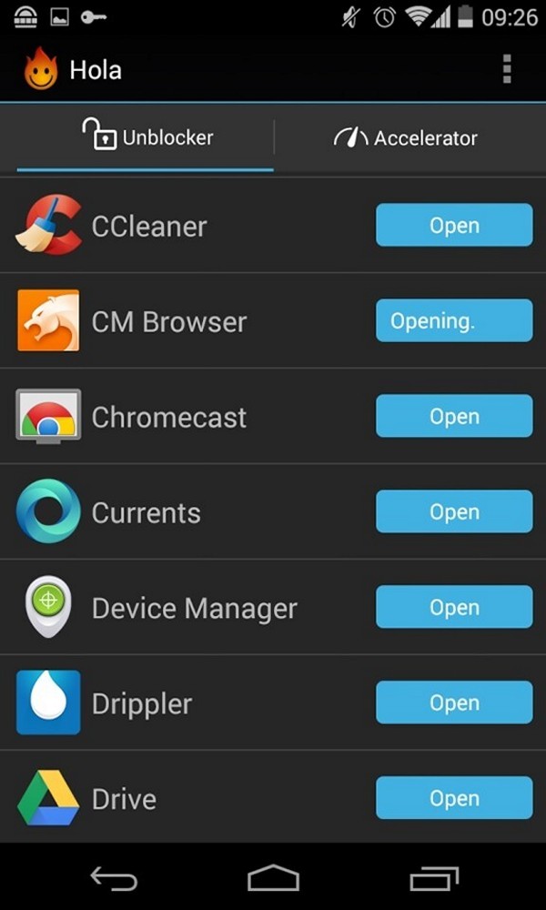 Hola Free VPN - Old version for Android