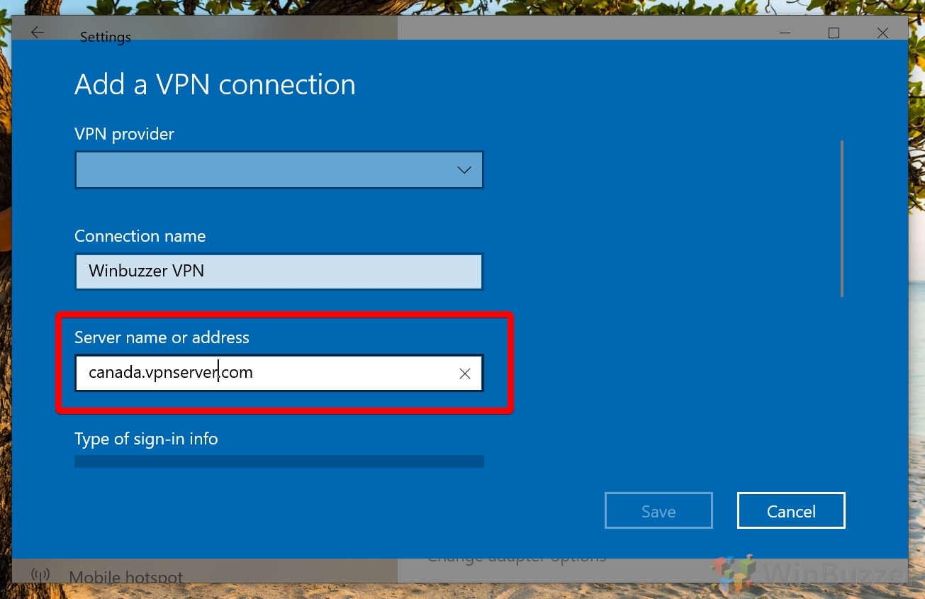 How To Configure Set Up And Connect To A Vpn In Windows 10 | winbuzzer