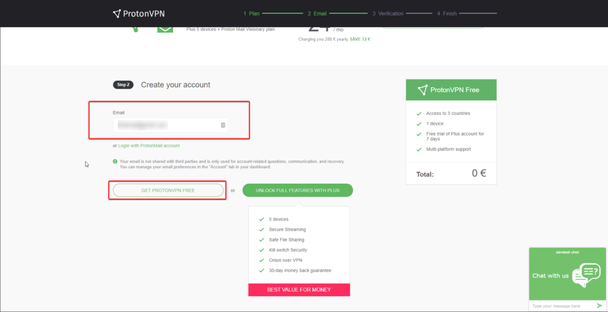 How to create a free VPN account - ProtonVPN Support