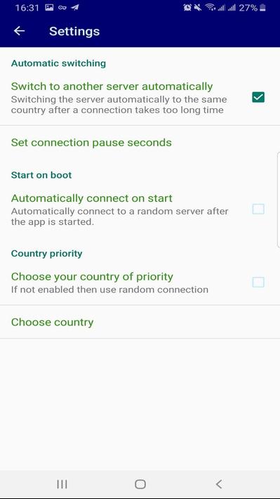 Free VPN for Android - APK Download Screenshot