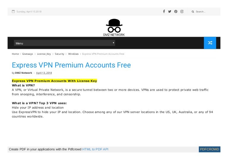 Alternative Express Vpn Free Account And Password