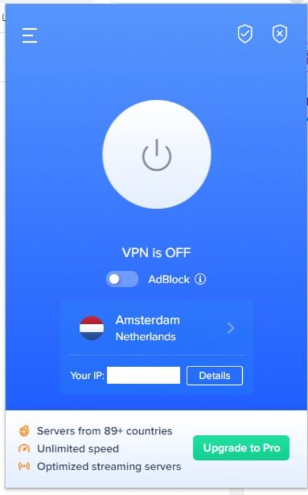 Free VPN for Chrome extension